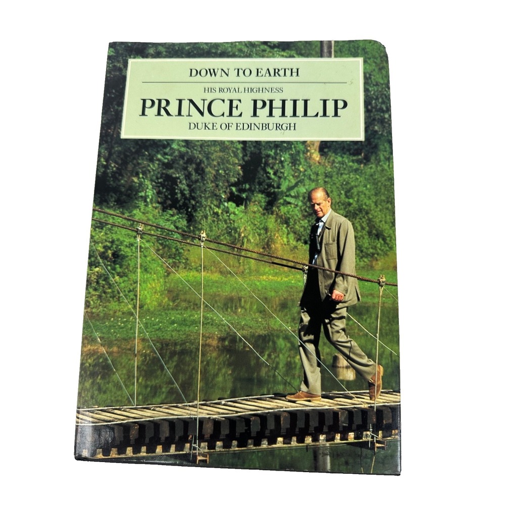 Prince Philip Duke of Edinburgh"Down to Earth" Speeches&Writings Hardcover Book